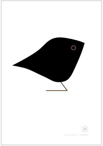 Blackbird. Garden Birds | series 1.