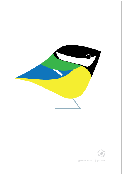 Great Tit. Garden Birds | series 1.