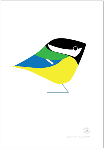 Great Tit. Garden Birds | series 1.