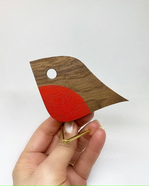 Junior Robin | FSC Certified Walnut with brass leg