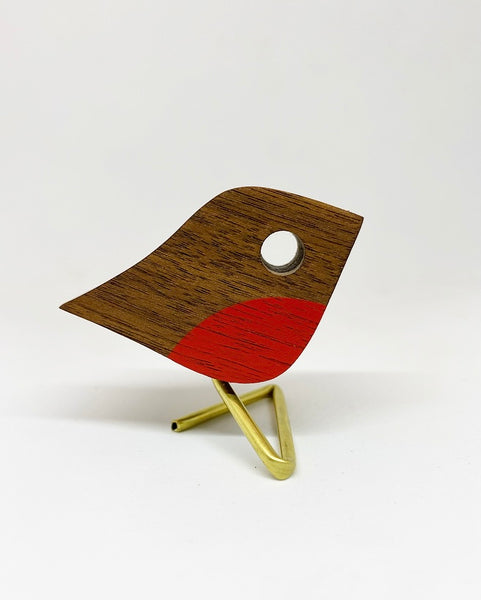 Petit Robin | FSC Certified Walnut & brass leg