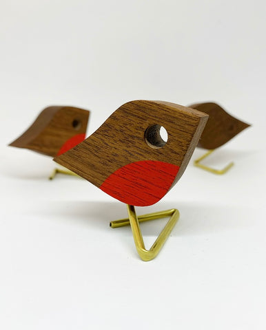 Petit Robin | FSC Certified Walnut & brass leg
